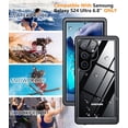 thumbnail image 2 of Funda Impermeable IP68 con Protectores Integrados, Negra, Samsung Galaxy S24 Ultra 5G, 2 of 8