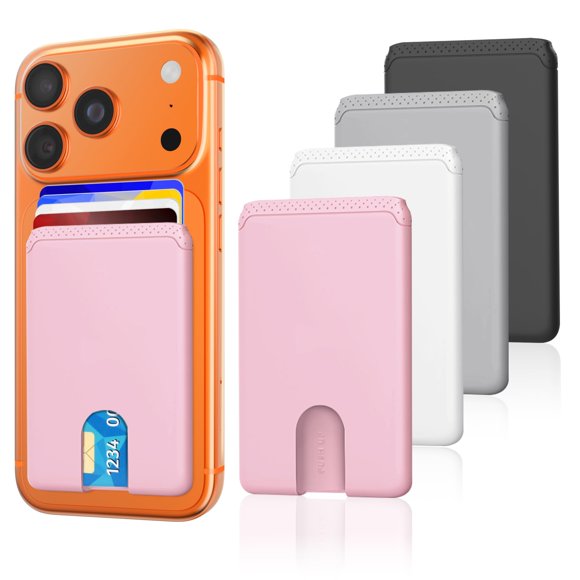 Portatarjetas para teléfono Senose, 4 unidades, silicona adhesiva