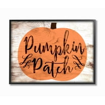 Stupell IndustriesPumpkin Patch Halloween TypographyFramed Wall Art by Daphne Polselli