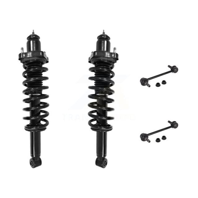 Transit Auto Rear Complete Shock Assembly and TOR Link Kit for Car 2017 Jeep Compass MP body code with AWD Excludes Offroad Package - Left Right Side (Driver Passenger) KSS-105233