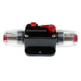 thumbnail image 6 of car and boat Audio Circuit Breaker with Inline Manual Reset Fuse 20A/30A/40A/50A//80A/100A/150A Holder - Black, 30A, 6 of 7