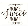 thumbnail image 2 of Home Sweet Home Wall Art Window Decal Vinyl Sticker, 23 x 18 , Chocolate, 2 of 3