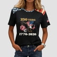 thumbnail image 2 of vigerkar 4th of July Outfits for Women USA Patriotic Shirts for Women Short Sleeve Red White and Blue Shirts American Flag Summer Tops (Grey, 5XL), 2 of 6