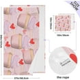 thumbnail image 3 of Cupcake Heart Cotton Towel Set 2 Piece, 1 Bath Towels 1 Washcloth, Soft Fast Dry Super Absorbent Face Hand Towel for Bathroom Hotel Gym Spa and Beach, 3 of 7