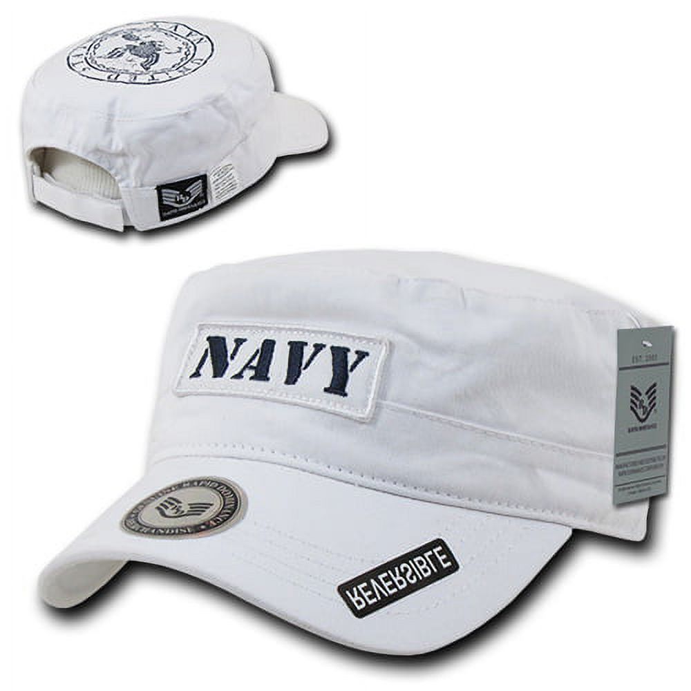 Rapid Dominance Navy Cadet Reversible Mens Cap [White - Adjustable] - image 2 of 3