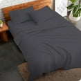 thumbnail image 2 of Luxury 4 Piece California King Size 100% Egyptian Cotton 800 Thread Count Premium Hotel Quality Smooth & Soft Bedding Sheet Set Luxury Soft 24" Inch Deep Pocket - Dark Grey Solid, 2 of 8