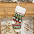 thumbnail image 4 of Christmas Stocking Knitted Decorative Festive Xmas Hanging Sock Holiday Stocking, 4 of 10