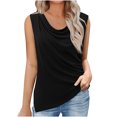 thumbnail image 2 of loopsun Plus Size Tops for Womens,Womens Summer Tops,Women's Fashion Tees Casual Crewneck 3/4 Sleeve Loose Cute T Shirt Ladies Top Black M, 2 of 5