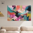 thumbnail image 3 of Colorful Glowwave Canvas Maximalist Abstract by Art Remedy, Gallery Wrapped, 54" x 36", 3 of 7
