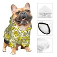 thumbnail image 3 of Fotbe Banana Sudadera con Estampado para Perros Pequeños – Suéter con Capucha para Mascotas, Tela Suave de Forro Polar con Bolsillo-XX-Large, 3 of 7