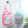 thumbnail image 3 of Mesh Hanging Popup Laundry Hamper, Foldable Pop-up Mesh Hamper Dirty Clothes Basket With Carry, 3 of 5