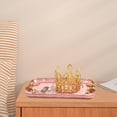 thumbnail image 6 of FacoFaco Jewelry Tray Organizer, Bow Decor Resin Plate, Pink, 6 of 8