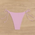 thumbnail image 4 of Swim Pants For Women Full Coverage Bikini Bottoms Pink Mid Rise Swim Bottoms Bathing Suit Bottoms, 4 of 5