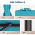 thumbnail image 6 of CHYVARY 10 x 6.5ft Outdoor Patio Umbrella Rectangular Outside Table Umbrella for Deck, Poolside and Patio, Lake Blue, 6 of 8