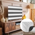 Deep Gray TV Dust Cover 32 Inch, and White Stripe Computer Monitor ...