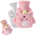 thumbnail image 1 of SM Safe and Durable Mini Silicone Hot Water Bag with Plush Cover, 1 of 5