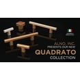 thumbnail image 2 of Alno A2805-4-MB Quadrato 4" Center To Center Modern Smooth Square Cabinet Bar Handle /, 2 of 2