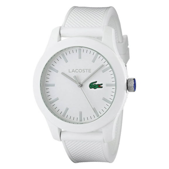 Lacoste Men's White L1212 Silicone Watch 2010762