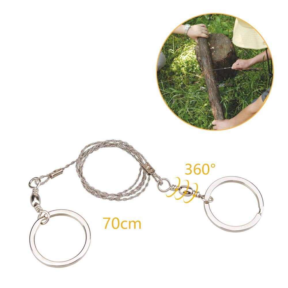 HQ Portable Emergency Survival Gear Steel Wire Saw Outdoor Camping Hand Tool