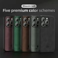 thumbnail image 4 of Back Case Compatible with iPhone 16 Pro Max, Classic Anti-Scratch PU Leather Shockproof Protective Thin Fit Skin Friendly Phone Case Cover Designed for iPhone 16 Pro Max, Black, 4 of 9