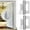 Silver, variant on NOGIS 5" Self Closing Door Hinges, Non Mortise Door Hinge, Soft Close Door Hinges with Silent Hydraulic Buffering,175° one-Way Internal Opening, Adjustable Closing Speed and Force (2pcs, Black)