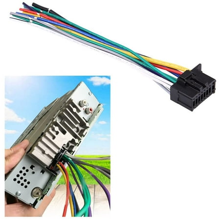 Stereo Radio Wire Harness Cable , 16 Pin Car Stereo Power Speaker Wire