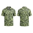 thumbnail image 2 of Mfakffe Men's Polo Shirts Summer Casual Golf Tshirts Big and Tall Short Sleeve Lapel Collar Tees Business Cotton Tops (Camouflage, 2XL), 2 of 5
