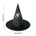 thumbnail image 3 of Darzheoy Halloween Witch Hats Witch Party Accessory Women's Halloween Vintage Witch Hat Printed Hats Halloween Christmas Party Supplies, 3 of 6