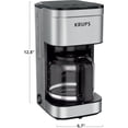 thumbnail image 2 of Coffee Maker 10 Cups Simply Brew Stainless Steel Drip Coffee Maker, 900  Coffee Filter, Drip Free, Dishwasher Safe Pot , Black & Silver, 2 of 6