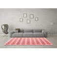 thumbnail image 3 of Ahgly Company Indoor Square Abstract Red Contemporary Area Rugs, 5' Square, 3 of 4
