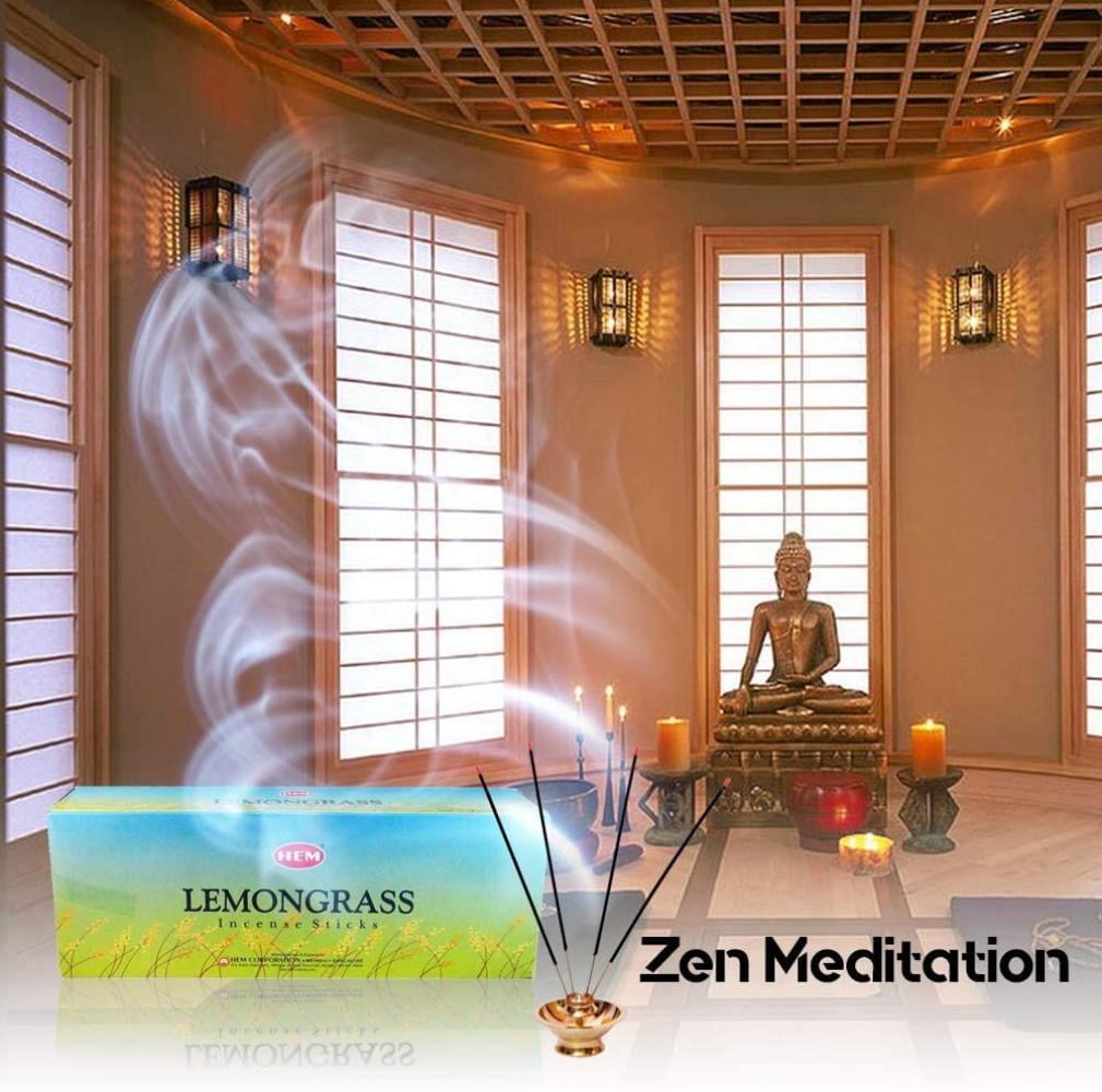 Hem Lemongrass Incense, 3 Boxes - (360 sticks bulk per order), Hem Lemongrass is one of the best incense popularly used by meditation and Yoga Centres By Visit the HEM Store