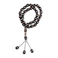 thumbnail image 1 of Bracelet musulman élégant et attrayant en résine légère et durable pour femmes et hommes, perles de prière, noir, 1 of 4