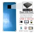 thumbnail image 4 of 300W Solar Panel 12V 5V Dual USB Controller Waterproof Monocrystalin Solar Cells Battery Charger -100A, 4 of 5