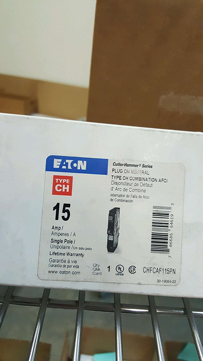 Eaton Type Ch 15amp Ground Fault Circuit Breaker
