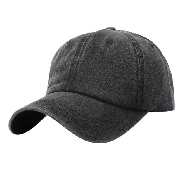 MesaSe 2PC Unisex Children Casual Solid Baseball Hat Adjustable Washed Baseball Cap