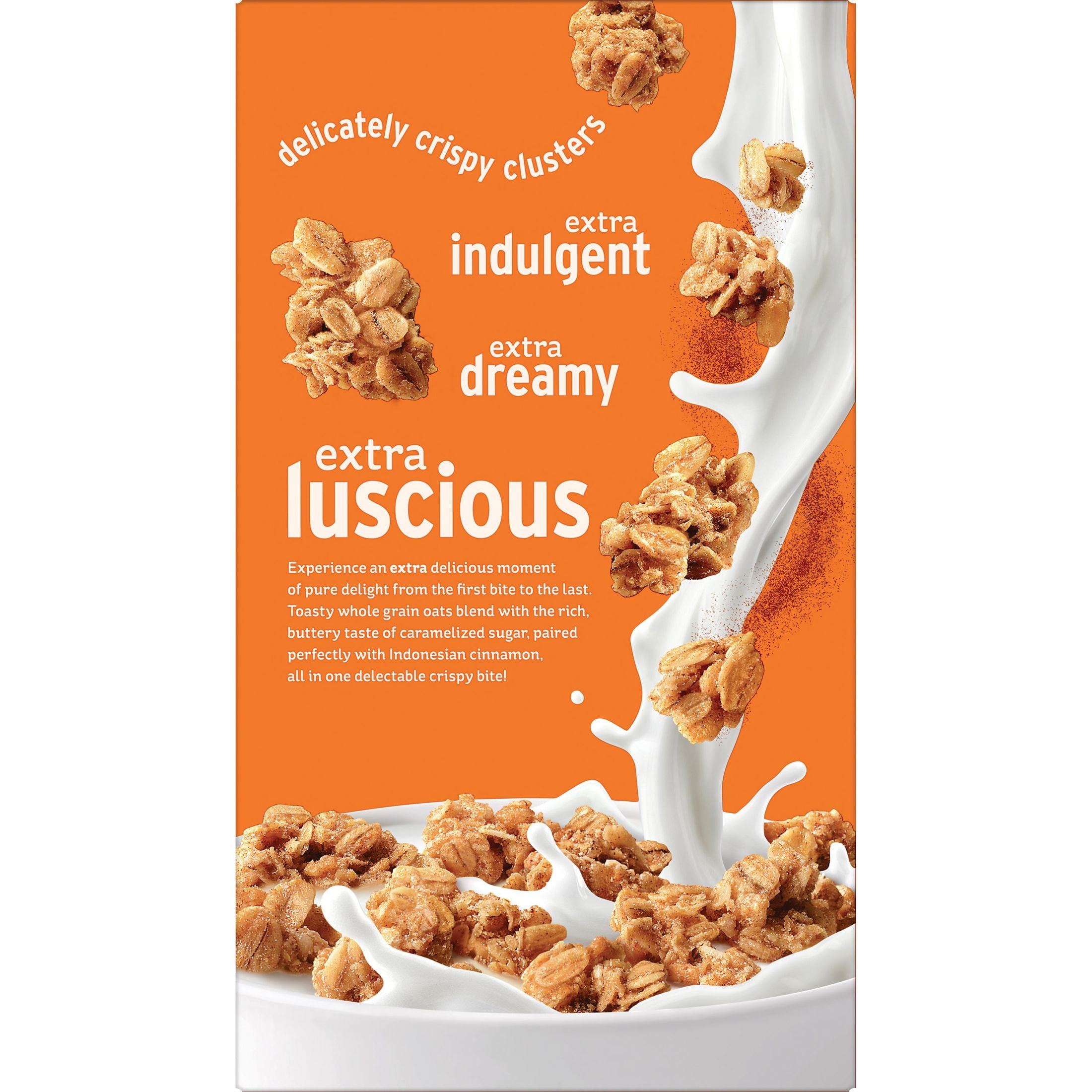 Kellogg's Extra Granola Cereal, Fiber Cereal, Family Breakfast, Cinnamon, 20.6oz Box (1 Box)