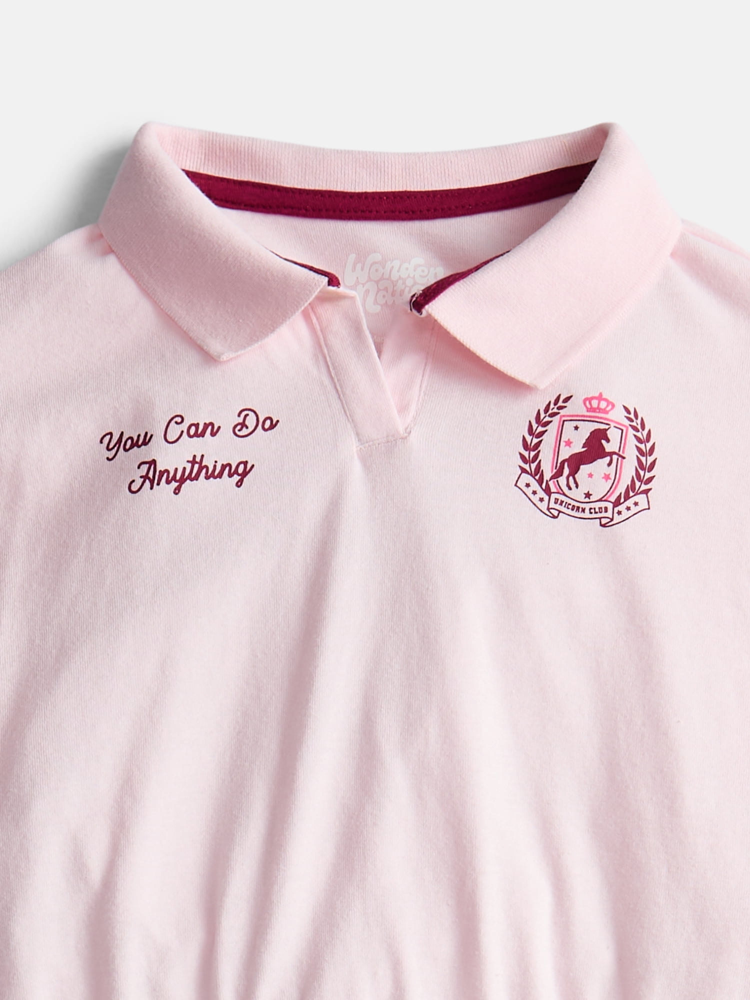 Wonder Nation Little Girls Polo and Scooter Skirt Set, Sizes 4-10