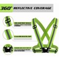 thumbnail image 3 of Reflective Night Running Vest 2 Pack Adjustable Elastic Running Gear Hi Vis Suspenders Vest For Biking,Walking,Jogging,Motorcycle,Cycling High Visibility Reflective Gear, 3 of 7
