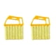 thumbnail image 1 of Cateissary Cepillo de limpieza para persianas de ventana, ventilador de techo Manual, plumero de persiana, Mini barredora de polvo de mano lavable Amarillo 2Conjunto, 1 of 6