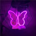 thumbnail image 2 of Kearding Lámpara de modelado LED con luz de neón de mariposa, lámpara decorativa alimentada por o alimentada por USB para el hogar, Iluminación navideña, 2 of 6