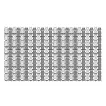 Mainstays 28.34" x 15.35 ", PP TPE, Non-Slip Tile Bath Mat for Shower with Strong Suction Cups, Grey