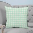 thumbnail image 4 of 26x26 Pillow Covers Set of 2, Green Checkered Square Throw Pillow Covers for Couch/Sofa/Living Room, Farmhouse Plaid Buffalo Elegant Decorative Soft Pillowcases for Couch Throw Pillows, 4 of 7