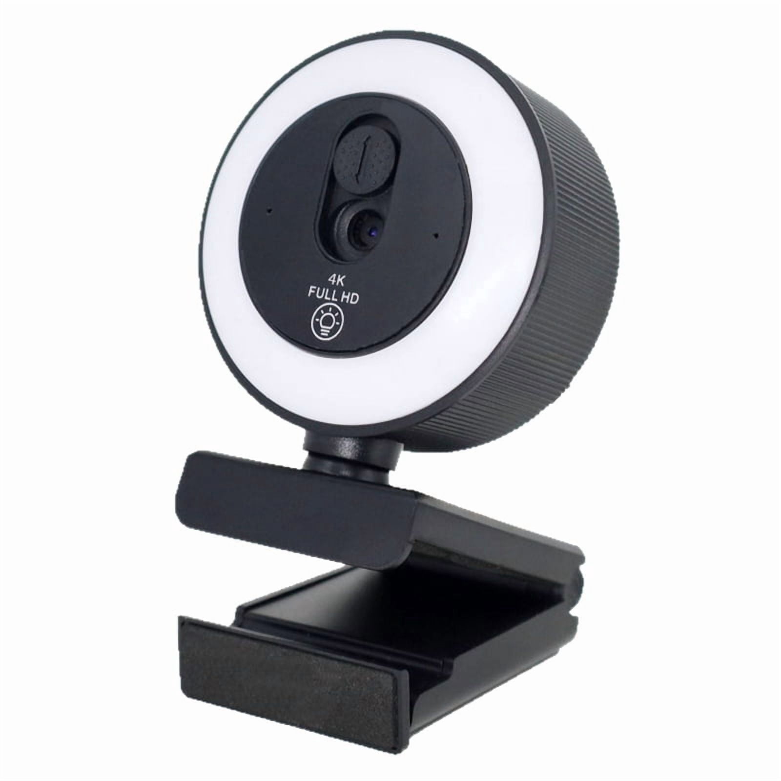4k  With Fill Light, 2k/1080p Autofocus USB Camera With Microphone, Rotatable Webcam For Streaming, Video Conferencing