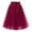Red, variant on KHONTS Women's Tulle Skirt Knee Length 6-Layered Wedding Party Homecoming Prom Dress Red XL
