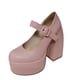 thumbnail image 2 of Sentido de las mujeres del banquete personal Hebilla Boca baja Grueso Tacón alto Grueso con zapatos individuales Wmkox8yii hfjk3858, 2 of 9