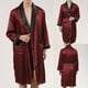 thumbnail image 2 of Batas de hombre Ropa de dormir Sólido Casual Mangas largas con cordones Colorblock Home Pocket Long Pijama Robe Shorts Odeerbi ODB-2, 2 of 8
