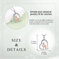 thumbnail image 5 of Mother Daughter Necklace Sterling Silver Mother Heart Necklace Birthday Pendant Mother's Day Necklace Jewelry Gifts for Mom, 5 of 5