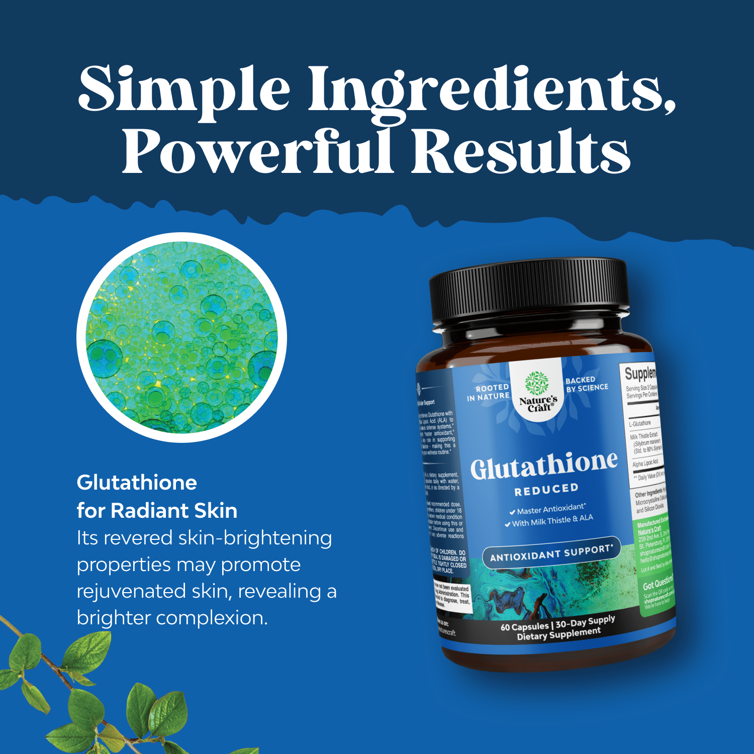 glutathione supplement for clearer skin Natures Craft, Reduced Supplement, 120 Capsules, Blue Semaglutide: Double-edged Sword with 500ml Body Lotion Format:10 x 1 ml
