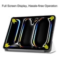 thumbnail image 4 of Case for iPad Pro 11 2024, Folio Tri-fold Stand Smart PU Leather / Hard Back Cover with Auto Wake/Sleep Magnetic Ligthweight Slim Fit Drop Protective for iPad Pro 11 2024, White, 4 of 8