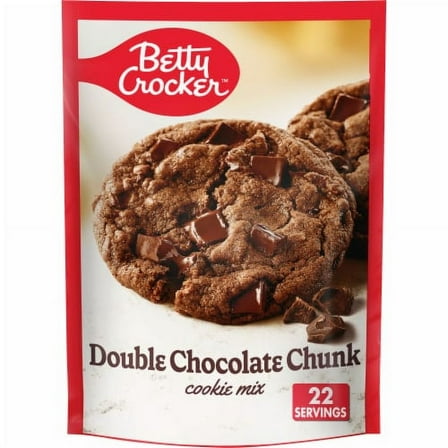 2X - Betty Crocker Double Chocolate Chunk Cookie Mix